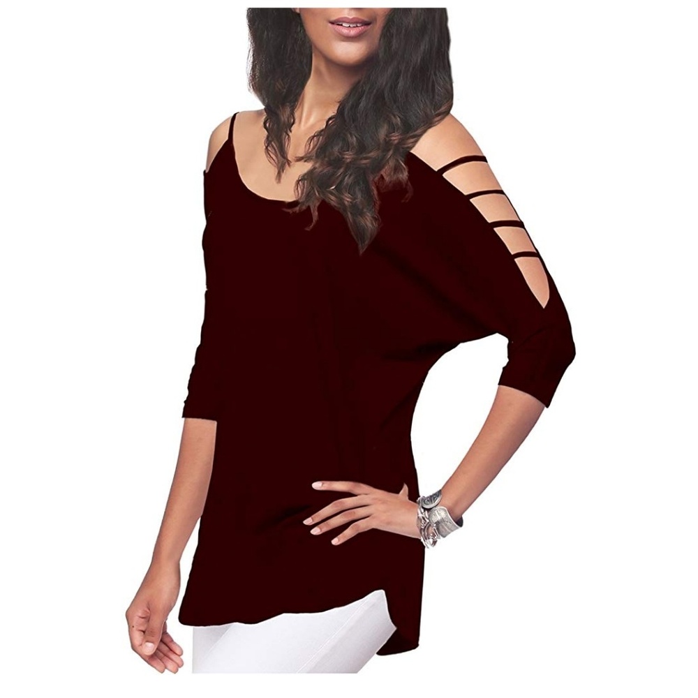 Cut-Out Sleeve Tunic